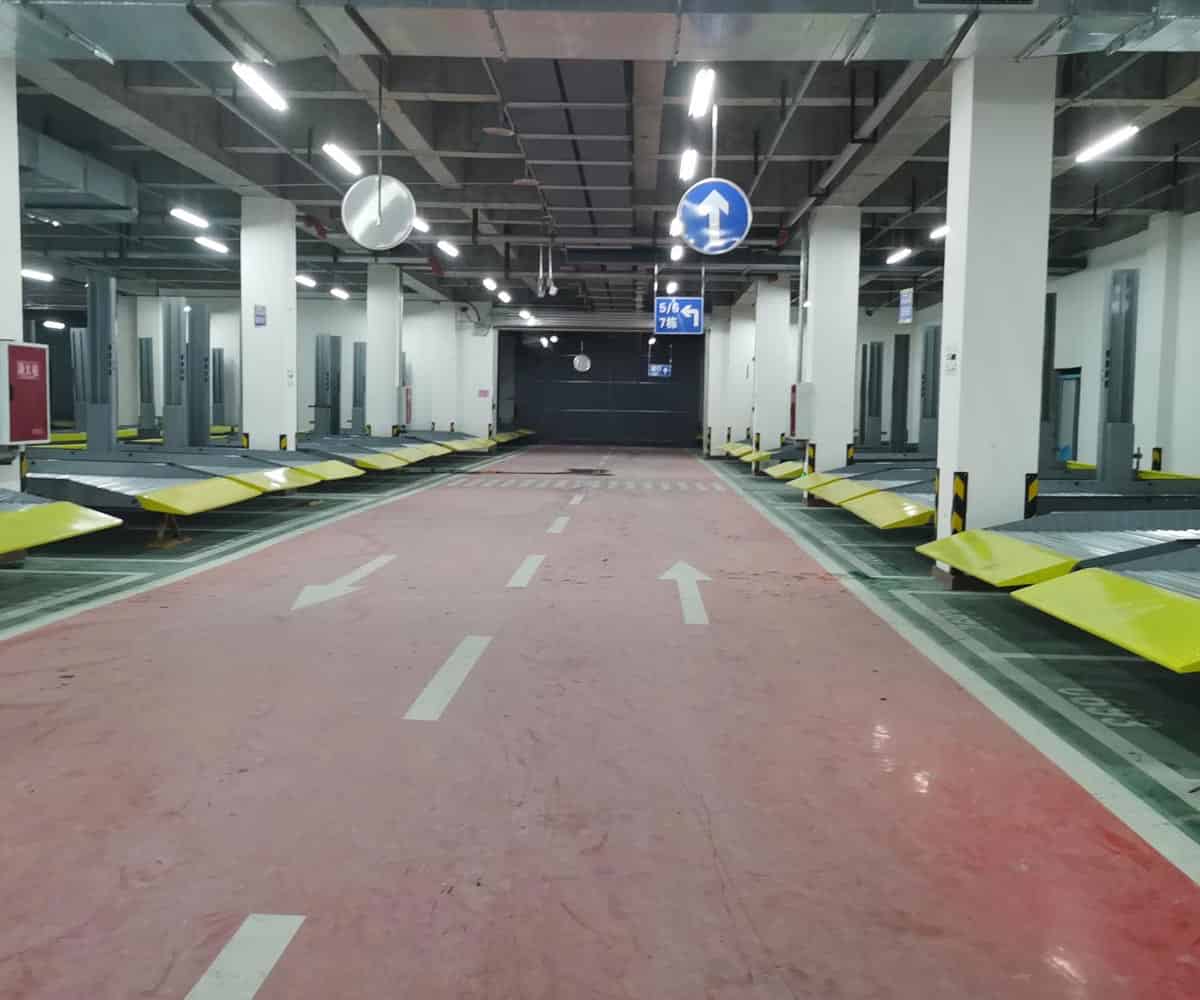 兩層升降橫移停車庫安裝